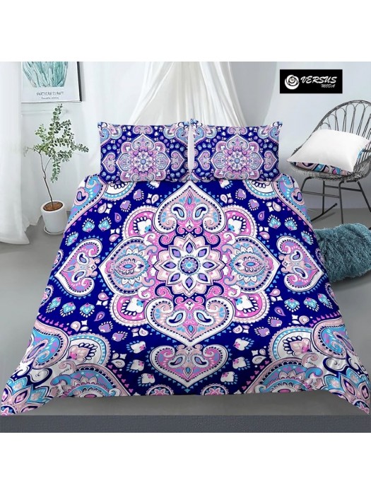Set Copri Piumone Federe Copripiumino Etnico Mandala Duvet Cover BED0121